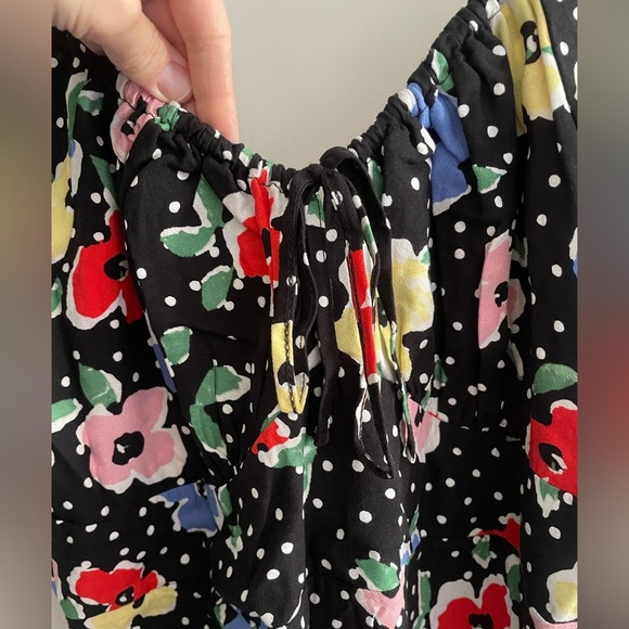 Nobody’s Child dress polka dots with florals size 14 - Picture 6 of 12